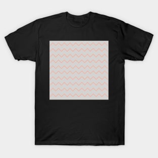 Gray zigzag pattern T-Shirt